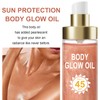 Body Glow Oil, Sunscreen Shimmer Oil, SPF 45 Broad Spectrum,