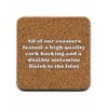 Bold & Bright - Funny 'Shaved Balls' Coaster - Small