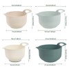 4 Pcs Plastic Mixing Bowl Set, Reusable Plastic Nesting Mixing