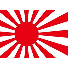 Magnet, Car Flag Series (Asahi Flag, 5.9 x 3.9 inches (15 x 10 cm)