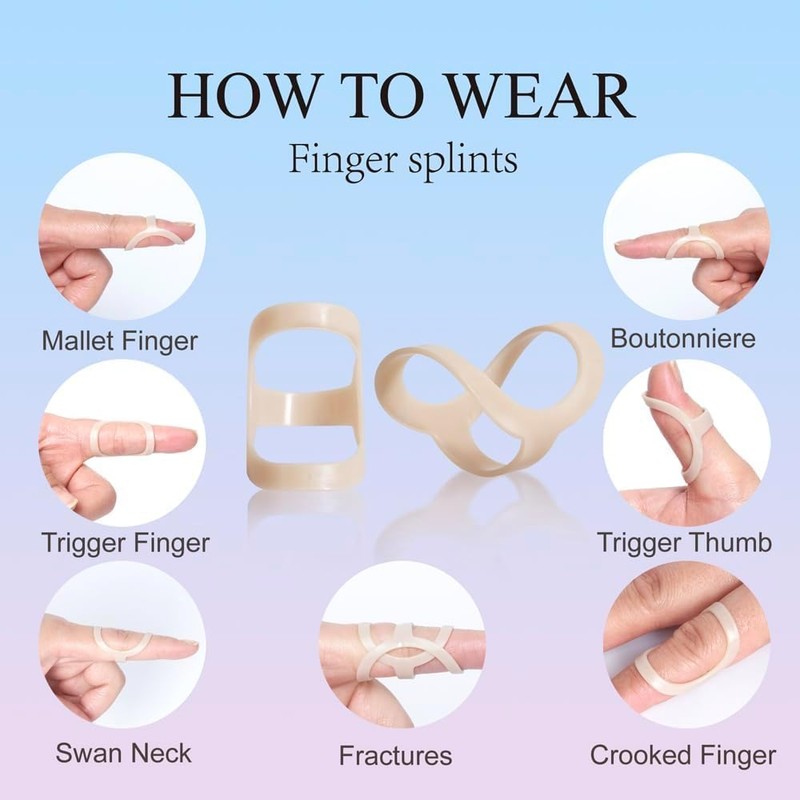 Conjunto de protectores para artritis los dedos 8 férulas corrección