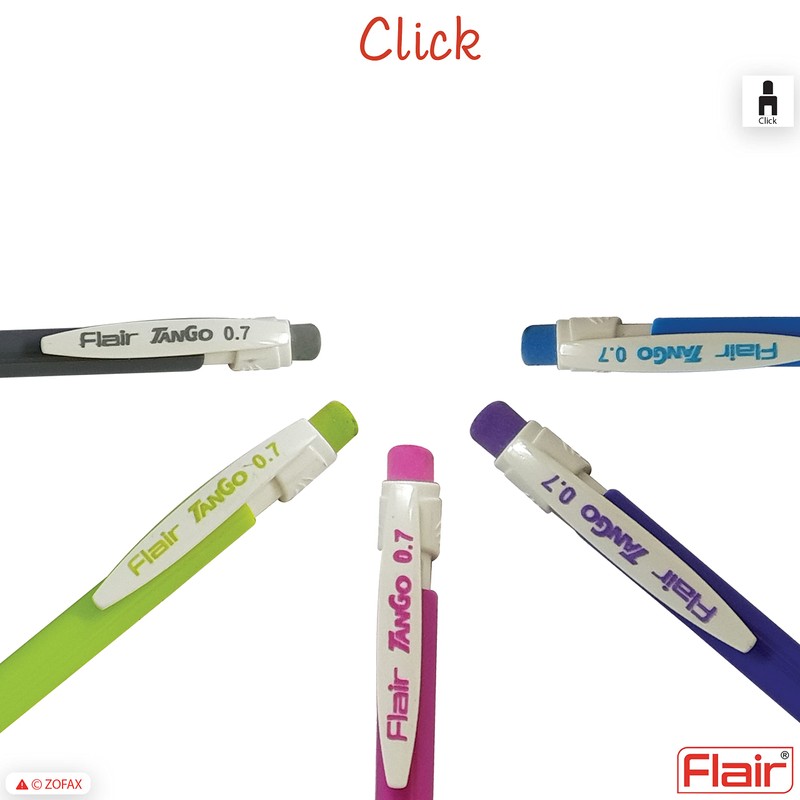 Flair 10 x 0.7mm Tango Mechanical HB Pencils Mixed Body