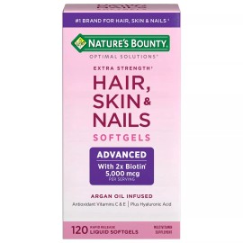 Vitamins Nature's Bounty Optimal Solutions Advanced Hair, Skin and Nail Biotin & Vitamins