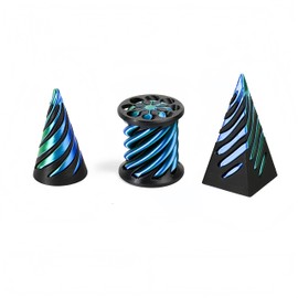 Impossible Pyramid Pass-Through Sculpture Pass Cone Shape Cylindrical Spiral Toy 3D Print Toy Relieves Stress and Anxiety 3D Printed Pyramid Cone Sensory Toy Spiral Pyramid Fidget Spinner Impossible