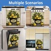 Washable Farmhouse Lemon Bucket Dishwasher Magnetic Cover for Kitchen Decor,Refrigerator