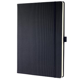 Sigel CONCEPTUM A4 Lined Hardcover Notebook - Black