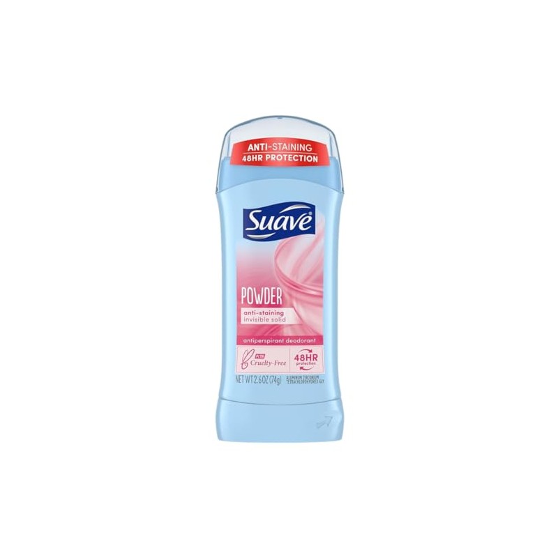 Suave Deodorant 2.6 Ounce 24Hr Powder Invisible Solid (76ml) (2