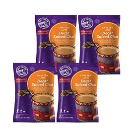 Big Train Chai Tea Latte Mix - 3.5 lb bags - Case of 4 - Single Flavor (Decaf Spiced)