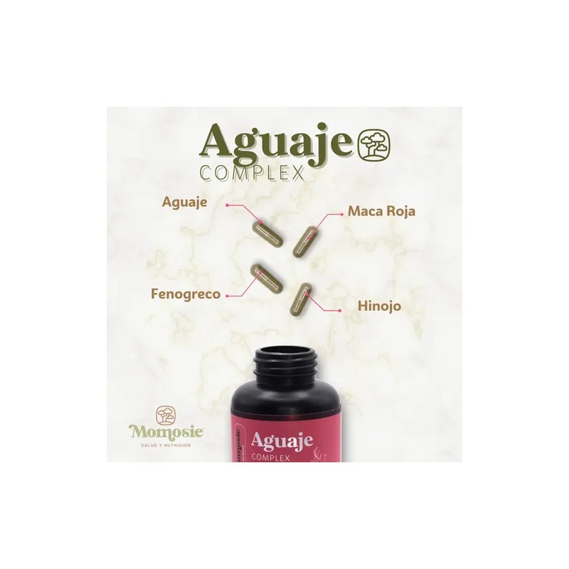 Aguaje Complex 60 Cápsulas Fenogreco + Hinojo + Maca Momosie