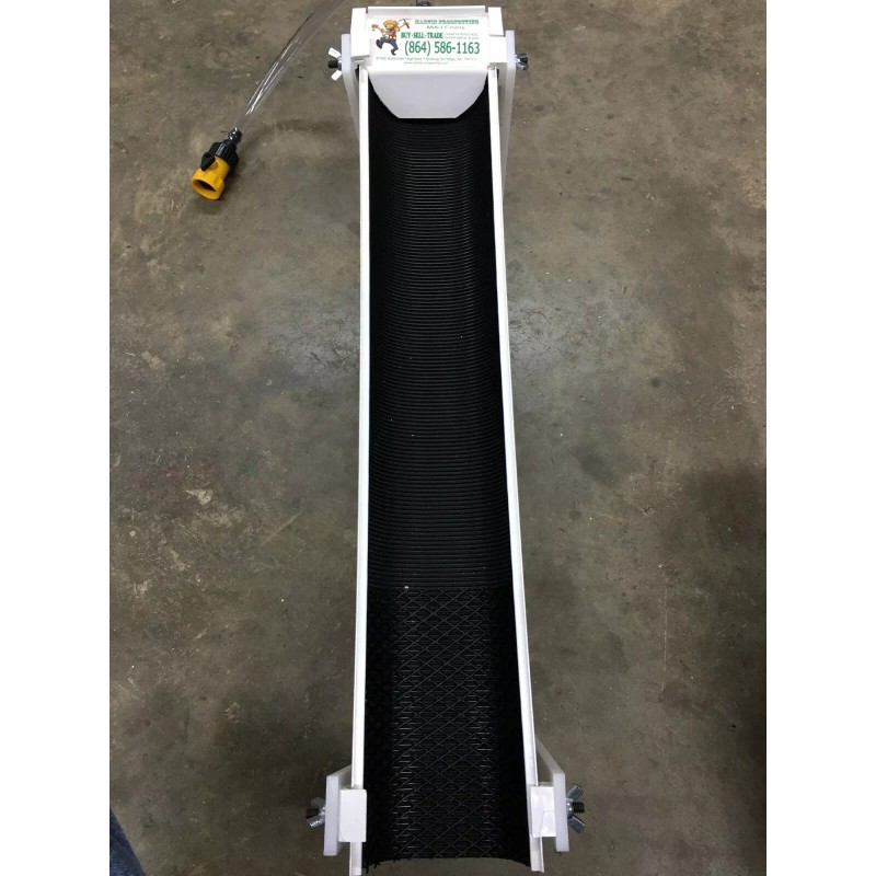 Fine Gold Recovery Mini Sluice Box V Mat With Leg