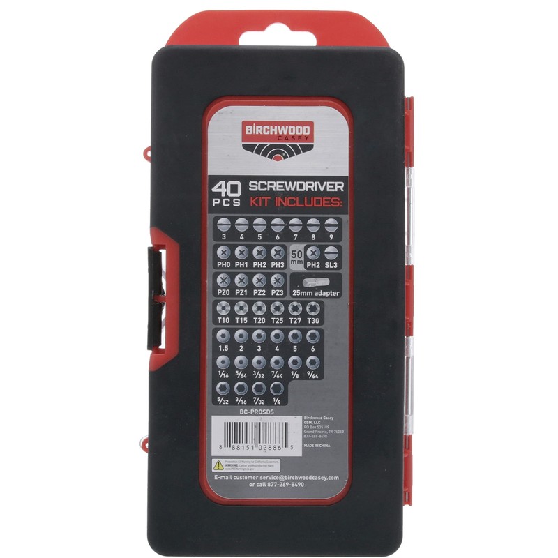 BIRCHWOOD CASEY Pro Screwdriver Kit | Durable Versatile Gunsmithing Wrench