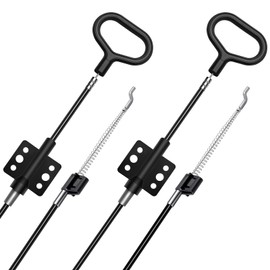 Sofa Recliner Parts Pull Cable Replacement, D-Ring Release Pull Handle with S Tip for Couch Sofa Recliner Repair, Exposed Length 4.92Inch - 2 Pack