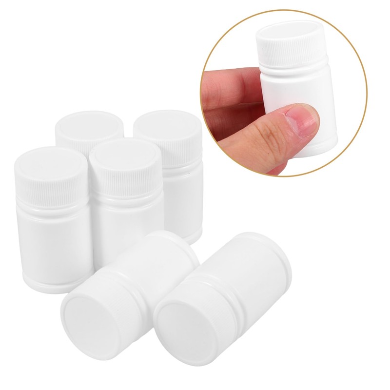 COLLBATH Portable 20ml Plastic Sample Bottles Empty Vials for Fish