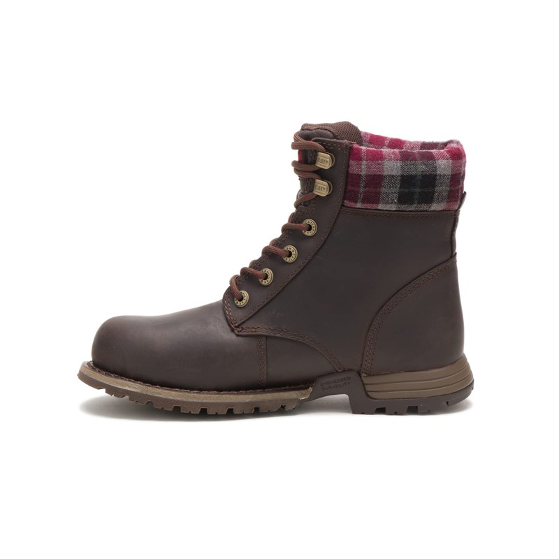 Cat Footwear womens Kenzie Construction Boot, Bark, 7 US