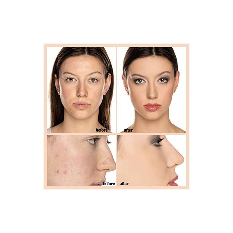 Bases Maquillaje Corrector Líquido Base Líquida Natural Cobertura Total Que