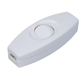 B&P Lamp® White in Line Feed Through Rocker Switch