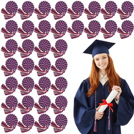 Adboros 36 Pieces Graduation Honor Cords, Graduation Cords Bulk Honor Cords for Graduation Students, Graduation Cord 2025 Braided Tassels Cords for Grad Party Decors