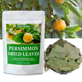 Natural Premium Dried Persimmon Leaves, 2.0oz(56g), Dried Whole Persimmon Leaf Tea, Sun Dried