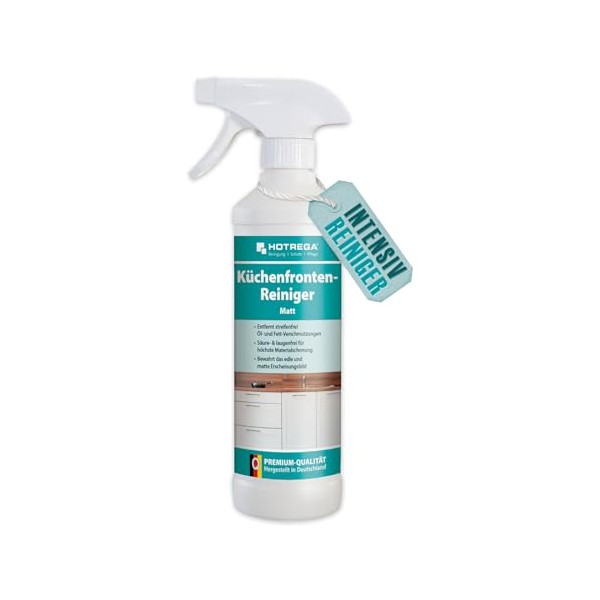 HOTREGA K√ºchenfronten-Reiniger matt 500 ml, K√ºchenreiniger, Entfetter, streifenfrei (500ml)