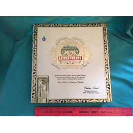 Compatible with Vintage Arturo Fuente Chateau Fuente Natural Wooden Cigar Box empty