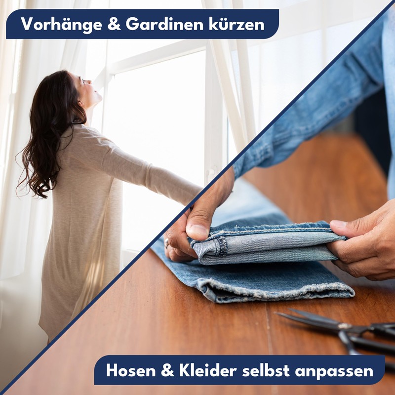 NEUFELD® Hemming Tape for Ironing, 25 m (including Instruction [English