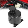 Radiator Coolant Expansion Tank 2.5L Capacity Aluminum Alloy Black Reservoir