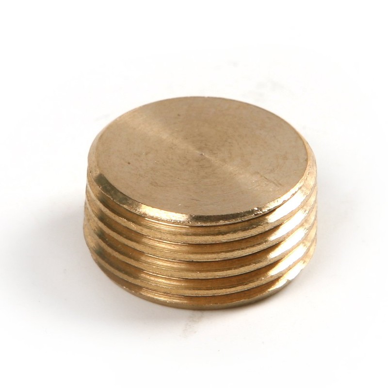 Atoplee Brass External Thread Inner Hex Head Plug 5pcs 3/8"