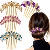 4 Piezas peinetas para cabello,accesorios para cabello mujer