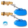 ZHEQOGZH 2 Pack Brass Float Valve 3/4 Inch, Livestock Water