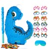 Blue Dinosaur Piñata for Boys,Piñata de Dinosaurio para niños with
