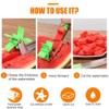 Effortless Stainless Steel Melon Slicing Tool with Windmill Cutter, Baller