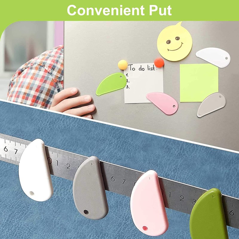 Ceramic Safety Cutter Green Pink White and Gray Fixed Box