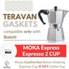 Teravan - Juntas de silicona compatibles con Bialetti Moka Express,