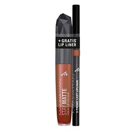 Manhattan Stay Matte Liquid Lip Colour Farbe 500 + X-Treme Last Lipliner Farbe 44N, 6 g