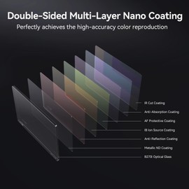 SMALLRIG 4 x 5.65 ND 0.9 (3 Stop) Filter Square Neutral Density Filter 4mm Thickness Multilayer 12.5% Light Transmission for Matte Box Outdoor Shooting - 4225