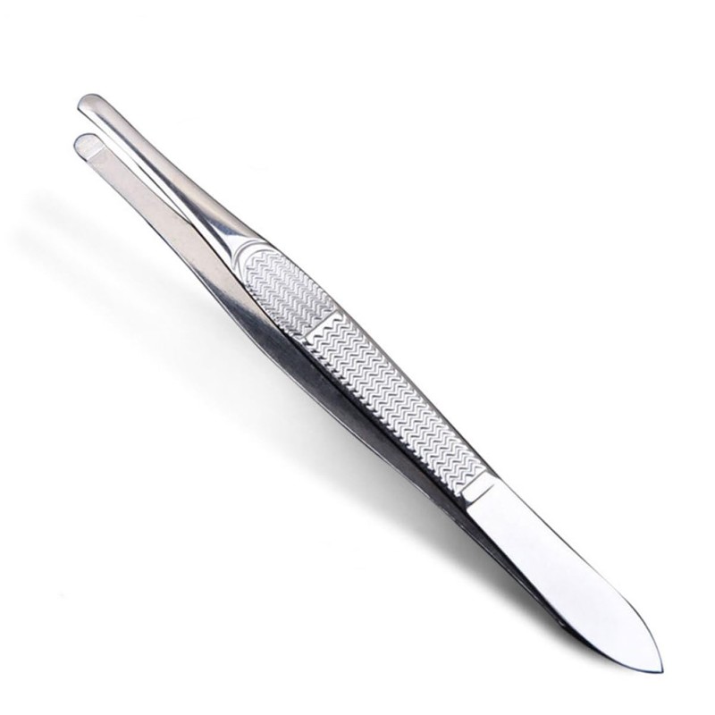 FOMIYES Ergonomic Stainless Steel Tweezers for Women's Facial Hair Removal