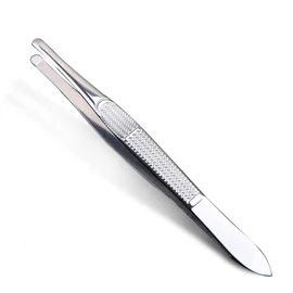 FOMIYES Ergonomic Stainless Steel Tweezers for Women's Facial Hair Removal Eyebrow Shaping