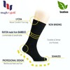 Hugh Ugoli Women's Thin Soft Bamboo Crew Socks for Dress