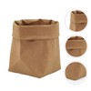VILLFUL 1pc Creative Kraft Paper Pen Container Pot Cover for