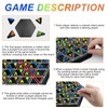 Elsrantor Chains Triangle Chess Game, Triangle Board Games with Rubber