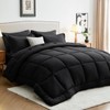 Sasttie Queen Comforter Set, Black 7 Pieces Bed in a