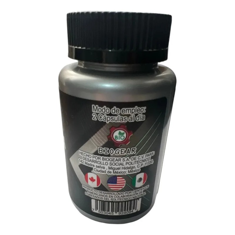 Suplemento L-Arginina Biogear en Cápsulas para Músculo
