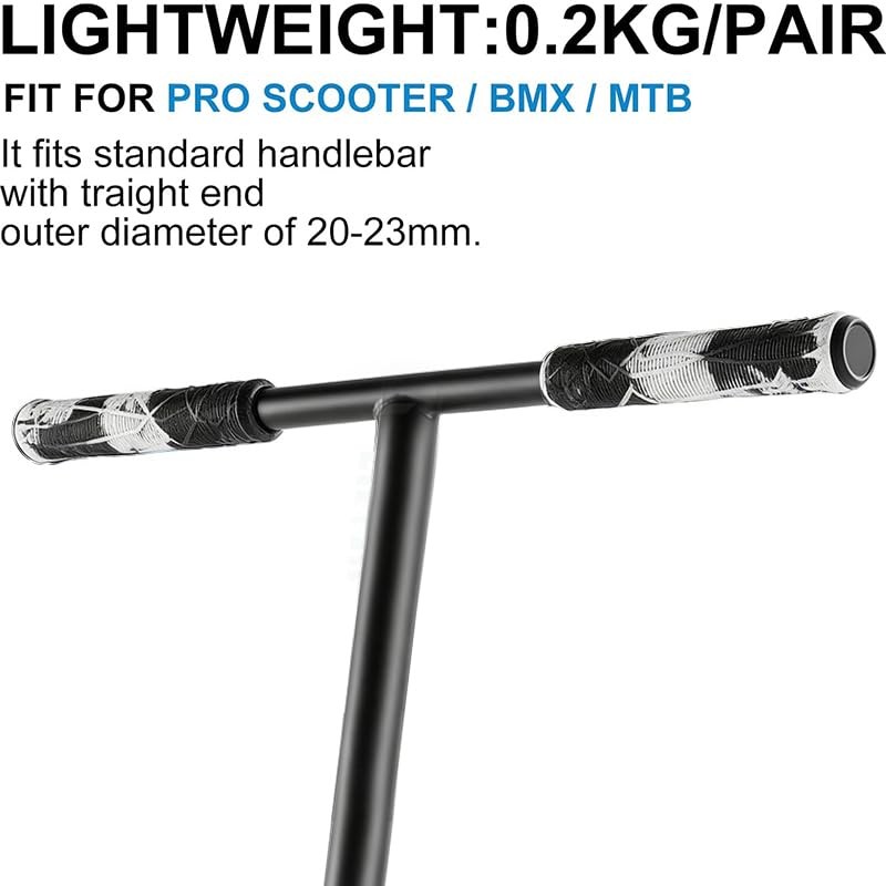Pro Stunt Scooter Grips,Extra Long 150/165/180mm with Easy Cutting Lines