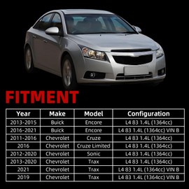 MITZONE Upgrade Aluminium Coolant Thermostat Housing Assembly Compatible with Chevy Cruze 2011-2016 Trax Sonic 2012-2021 Buick Encore 1.4L Replace 25200455 55565336 902-808