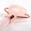 Myga Rose Quartz Face Roller - Slimming Skin Care Tool