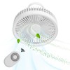 2 in 1 Desktop Fan ABS PP 4000mah 3 Gears