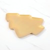 UPware Regal Gold Christmas Tree Shaped Melamine Dinner Plates, Festive