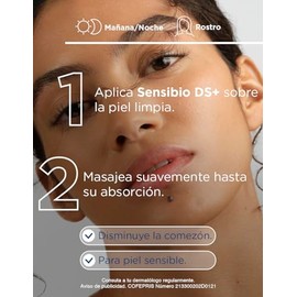 BIODERMA, Crema Facial, Sensibio DS+, Purificante Suave para Piel Sensible, Elimina Escamas y Enrojecimiento, 40 ml