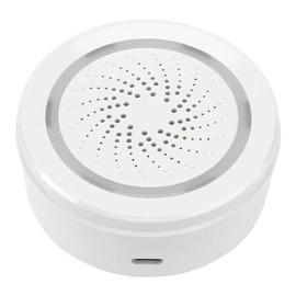 Brilliant Lighting Smart WiFi Security Siren Alarm, White