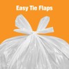 HDX 55 Gallon Clear Heavy-Duty Flap Tie Drum Liner Trash